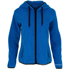 elastic cuffs and hem women hoody jackets windproof warmer polar fleece hoodie